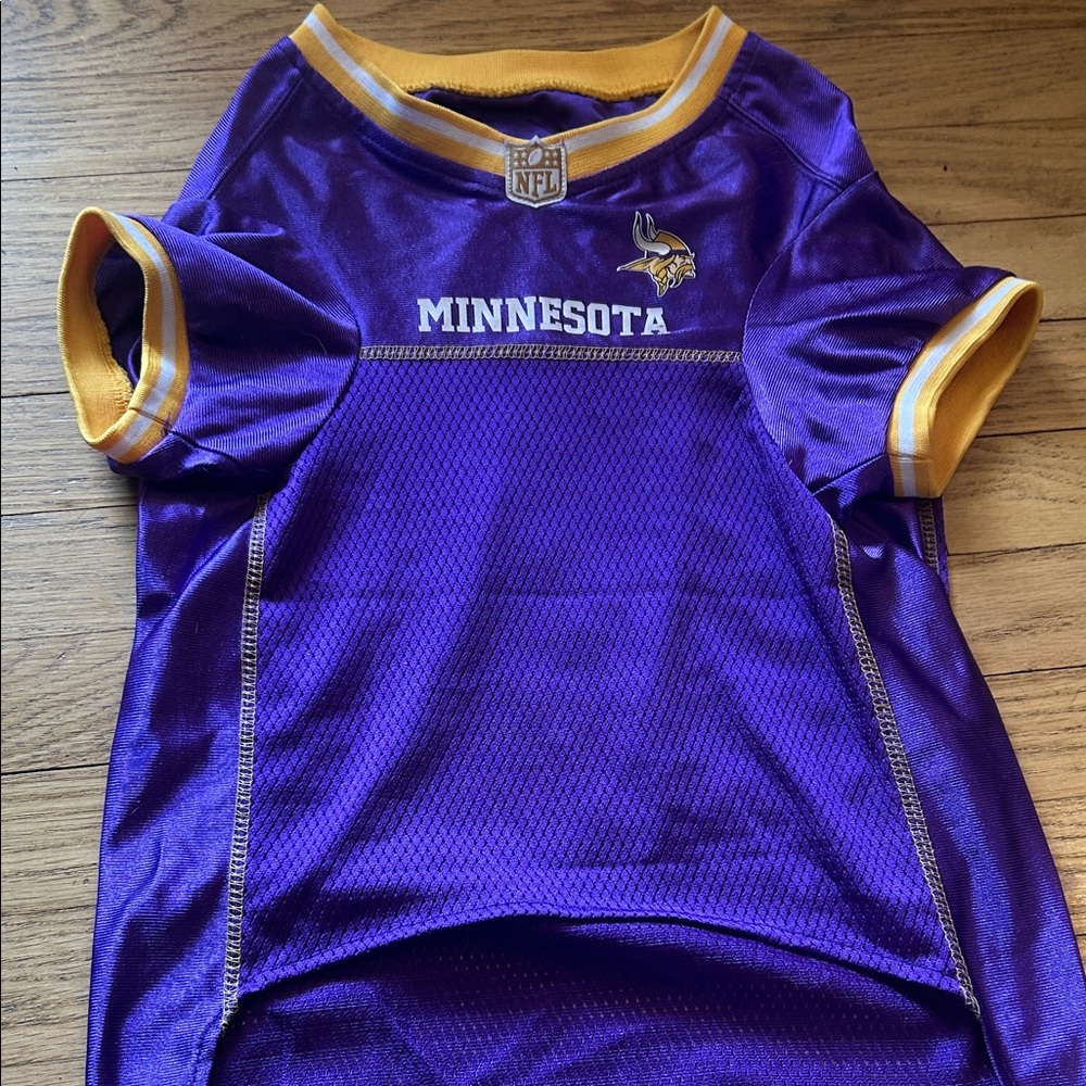 NFL Minnesota Kids Purple and Gold Football Jersey